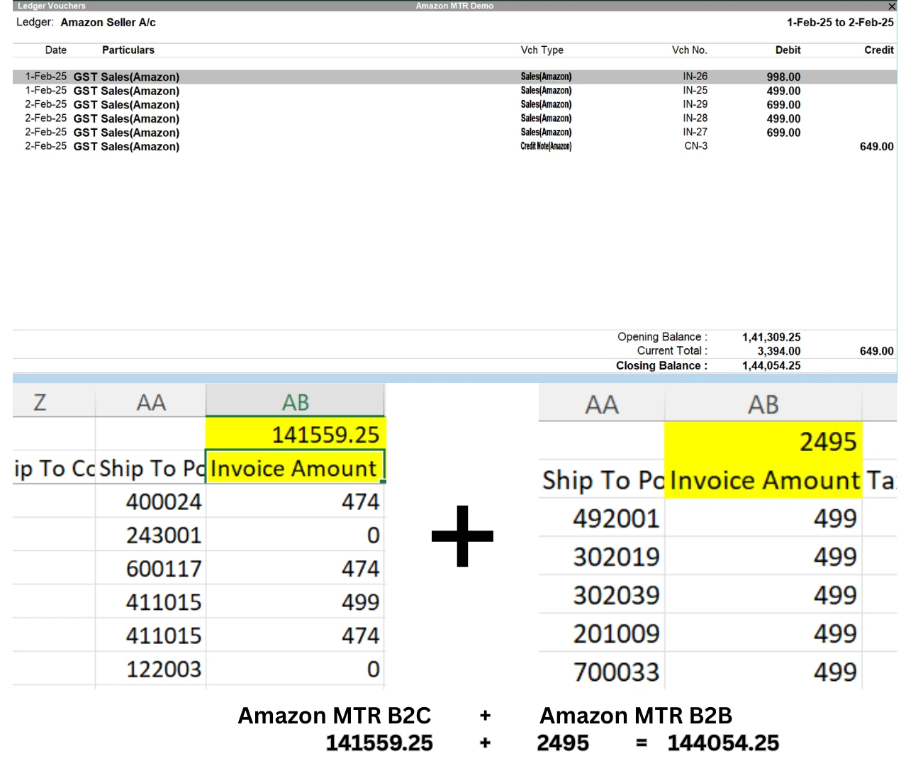 Amazon MTR Sales Report Upload