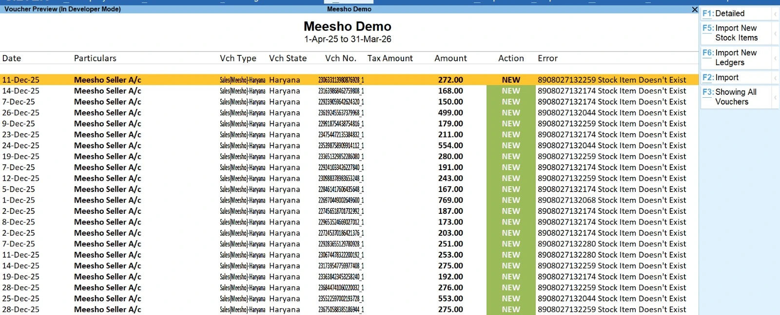 Meesho TCS Sales Report Upload